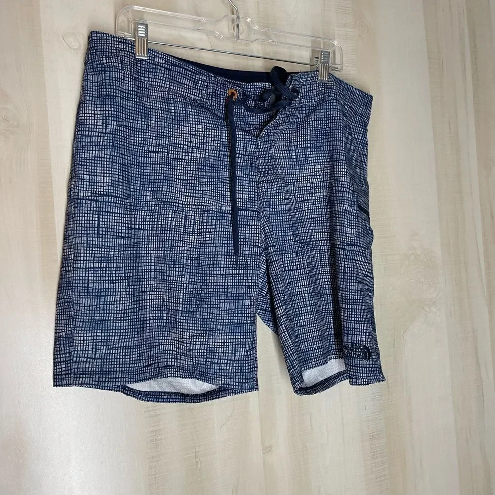 The North Face blue white swim trunks board short, size 36‎